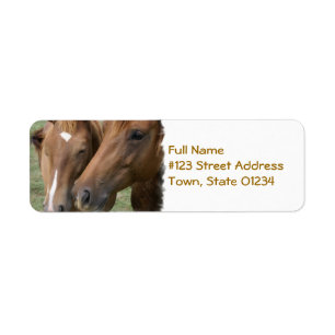 Etiket voor paardenflessen
