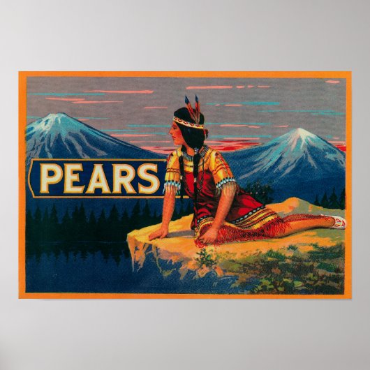 Etiket voor paardevlees poster (Voorkant)