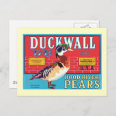 Etiket voor peren briefkaart (Voorkant / Achterkant)