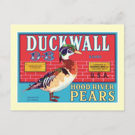 Etiket voor peren briefkaart (Voorkant)