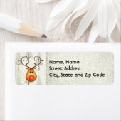 Etiket voor rendieren en kerstmis (Insitu)