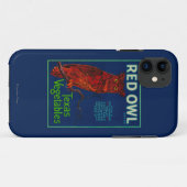 Etiket voor rode ovale groenten Case-Mate iPhone case (Achterkant (horizontaal))