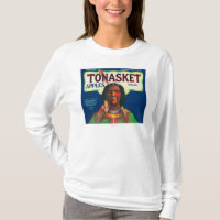 Etiket voor tong-appel - Tonasket, WA