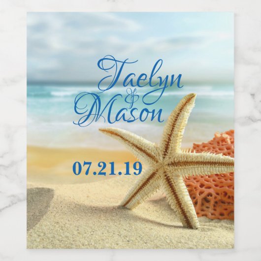 Etiket voor tropisch weddenschap met wasgoed (Enkel label)