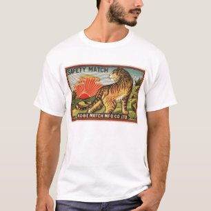 Etiket voor veiligheidsmatchen - tijger t-shirt