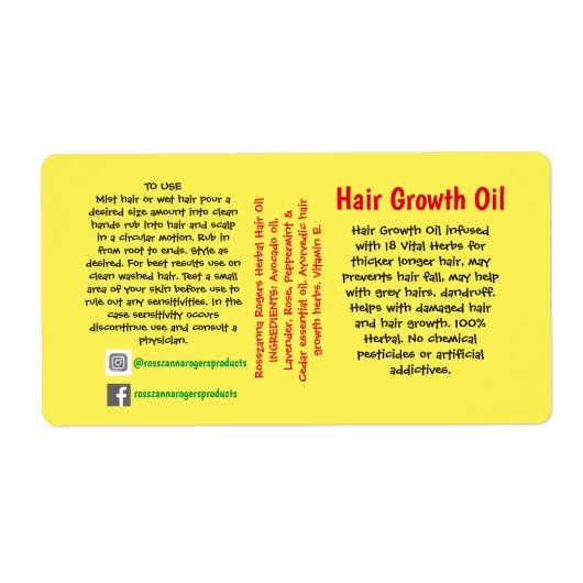 Etiket voor verpakking (Voorkant)