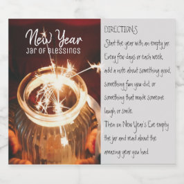 Etiket voor verzegelingen in het nieuwe jaar