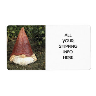 ETIKET VOOR VERZENDING "HIDING GNOME"