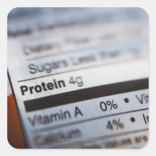 Etiket voor voedingsvoeding