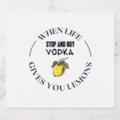 Etiket voor voedsel en drank (Enkel label)