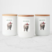 Etiket voor voedselcontainer 2x3 van beren welp (Flessen)