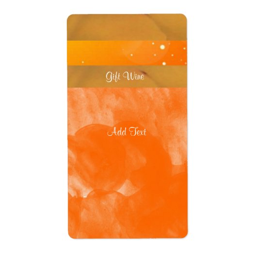 ETIKET VOOR WIJN: Etiket op basis van cadeaubonnen (Voorkant)