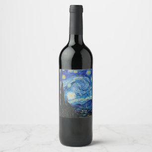 ETIKET VOOR WIJN : VAN GOGH : STERRENNACHT