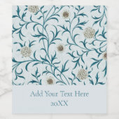 ETIKET VOOR WIJN : WILLIAM MORRIS : PLATTELANDSONT (Enkel label)