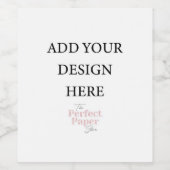 Etiket voor wijnflesjes (Enkel label)