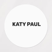 ETIKET VOOR witte TEXTUUR EENVOUDIG MINIMAAL TEKST Labels (Design 1)