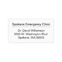 Etiket voor zakelijke verzending