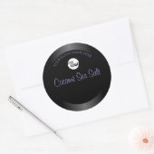 Etiket voor zwart en blauw gradiënt Glitter Logo (Envelop)