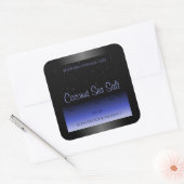 Etiket voor zwart en blauw gradiënt op zacht glitt (Envelop)