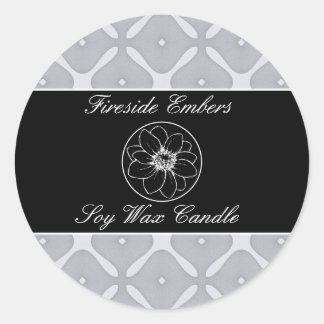 Etiket voor zwart-wit geometrisch product