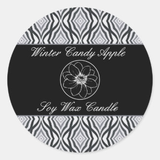 Etiket voor zwart-wit geometrisch product