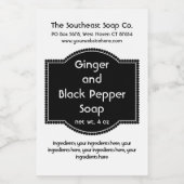 Etiket voor zwart-witproducten (Enkel label)