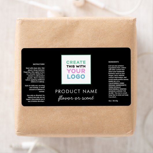 Etiket voor zwarte Logo toevoegen (Insitu)