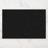Etiket voor zwarte voedselverpakking (Enkel label)