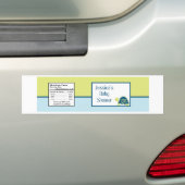 Etiket waterfles Blauwe Zeeen schildpadden Bumpersticker (Op auto)