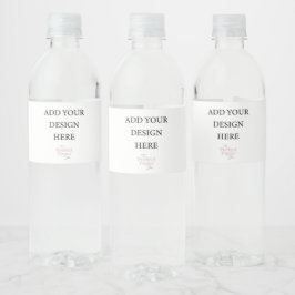 Etiket waterflesje ticker