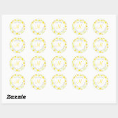 Etiket "Waterverf Daffodil Pattern" (Vel)