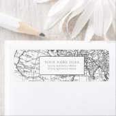 ETIKET WERELDKAART TERUGKEER ADRES (Insitu)