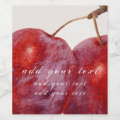 ETIKET WIJN : " PLUMS" (Enkel label)