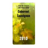 Etiket wijnfles (Voorkant)