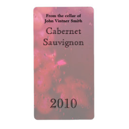 Etiket wijnfles