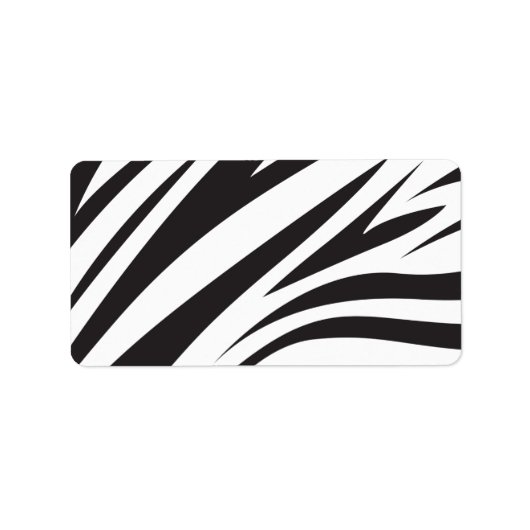 Etiket zebra Stripe afdruk (Voorkant)