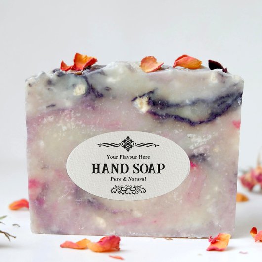 Etiket zeepverpakking Sticker