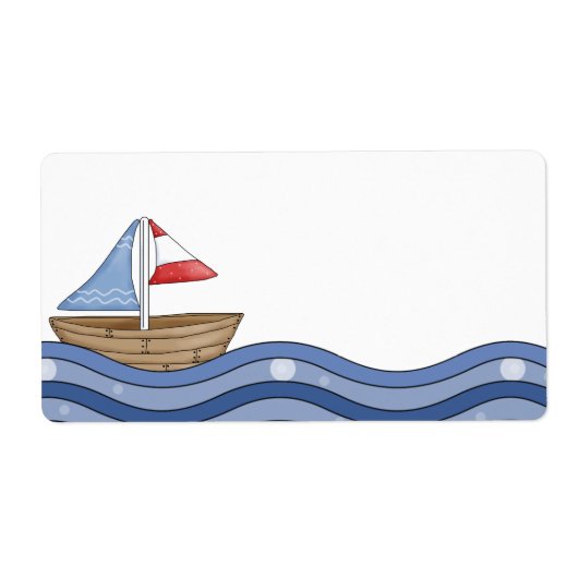 Etiket zeilboot (Voorkant)