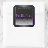 Etiket zwart-wit Paars Shimmer Lijst (Tas)