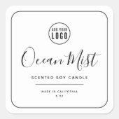 Etiket zwarte rand Logo toevoegen (Voorkant)