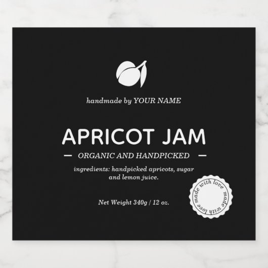 Etiketontwerp voor jam pot sparkling wijnetiket (Enkel label)