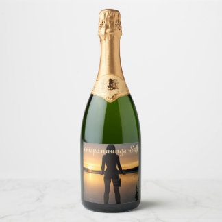 Etikette "Entspannungs-Saft" Sparkling Wijnetiket