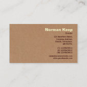 Etiketteerde rand - Kartonnen doos Visitekaartje (Achterkant)