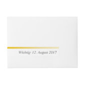 Etiketten gouden grens omwikkelbaar adreslabel (Voorkant)