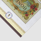 Etiketten honingbijen tissuepapier (Detail)