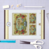 Etiketten honingbijen tissuepapier (Craft)