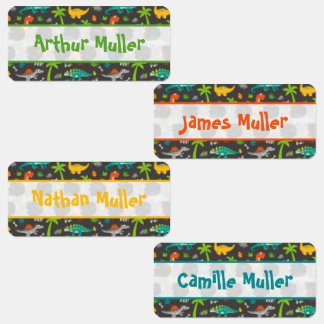 Etiketten Kinderkleding Dinosaurus Labels