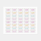 Etiketten Kinderkleding Thema Licorne Labels (Vel)