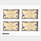 Etiketten Logo van natuurlijke boomschors (Vel)