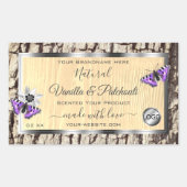 Etiketten Logo van natuurlijke boomschors (Voorkant)